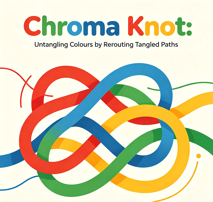 Chroma Knot: Untangling Colours by Rerouting Tangled Paths