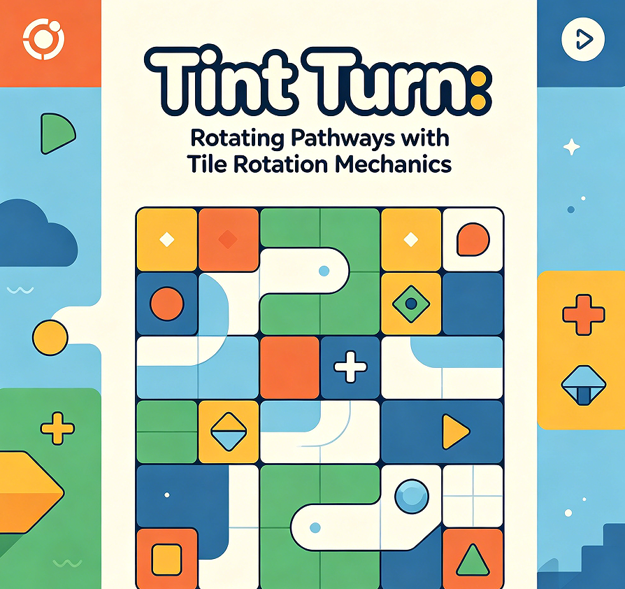 Tint Turn: Rotating Pathways with Tile Rotation Mechanics