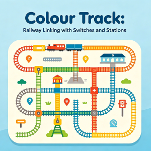 Colour Track: Railway Linking with Switches and Stations